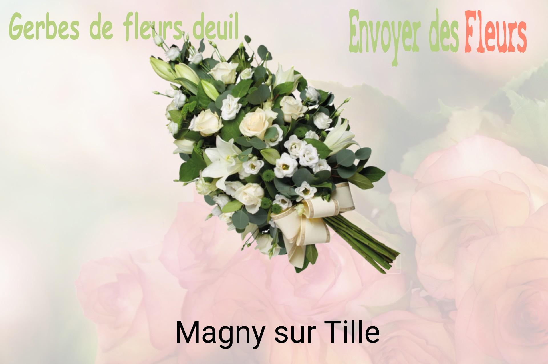 Gerbe de fleurs de deuil livrée à Magny-sur-Tille